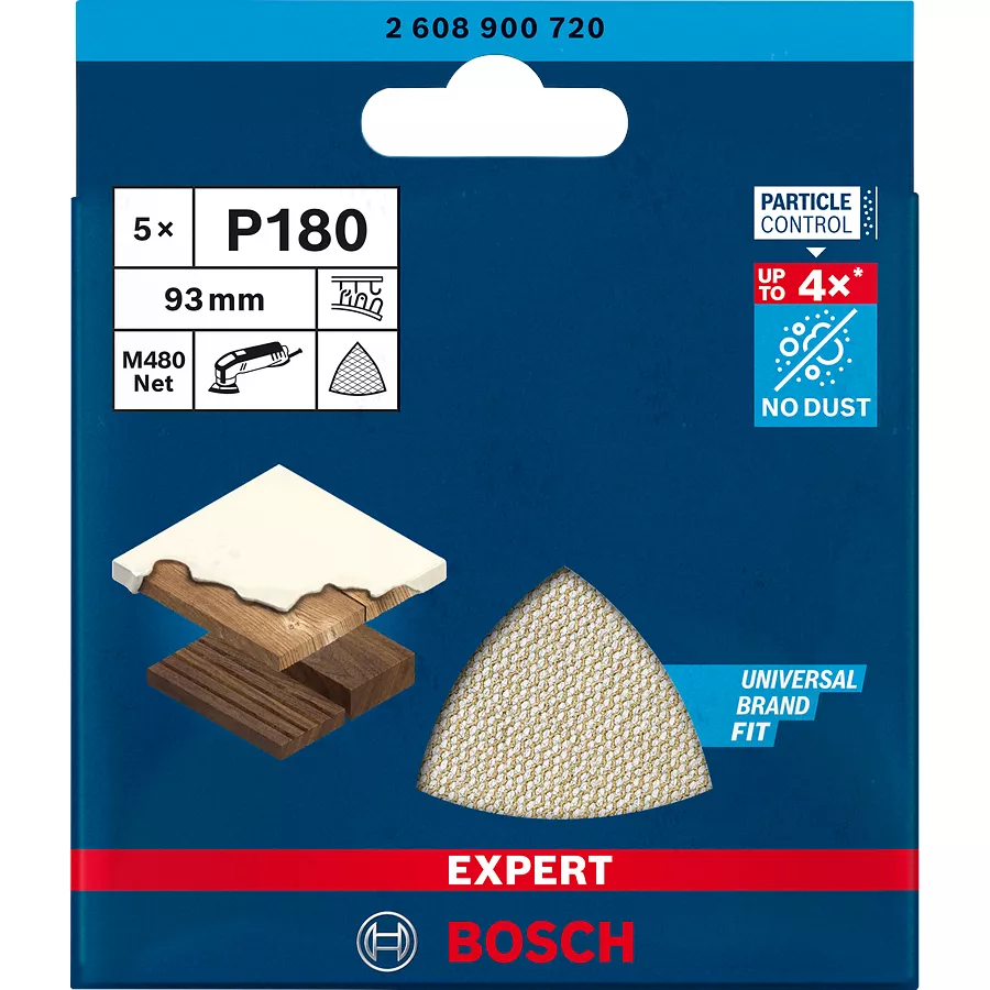 Abrasif M480 93mm Bosch (lot de 5)